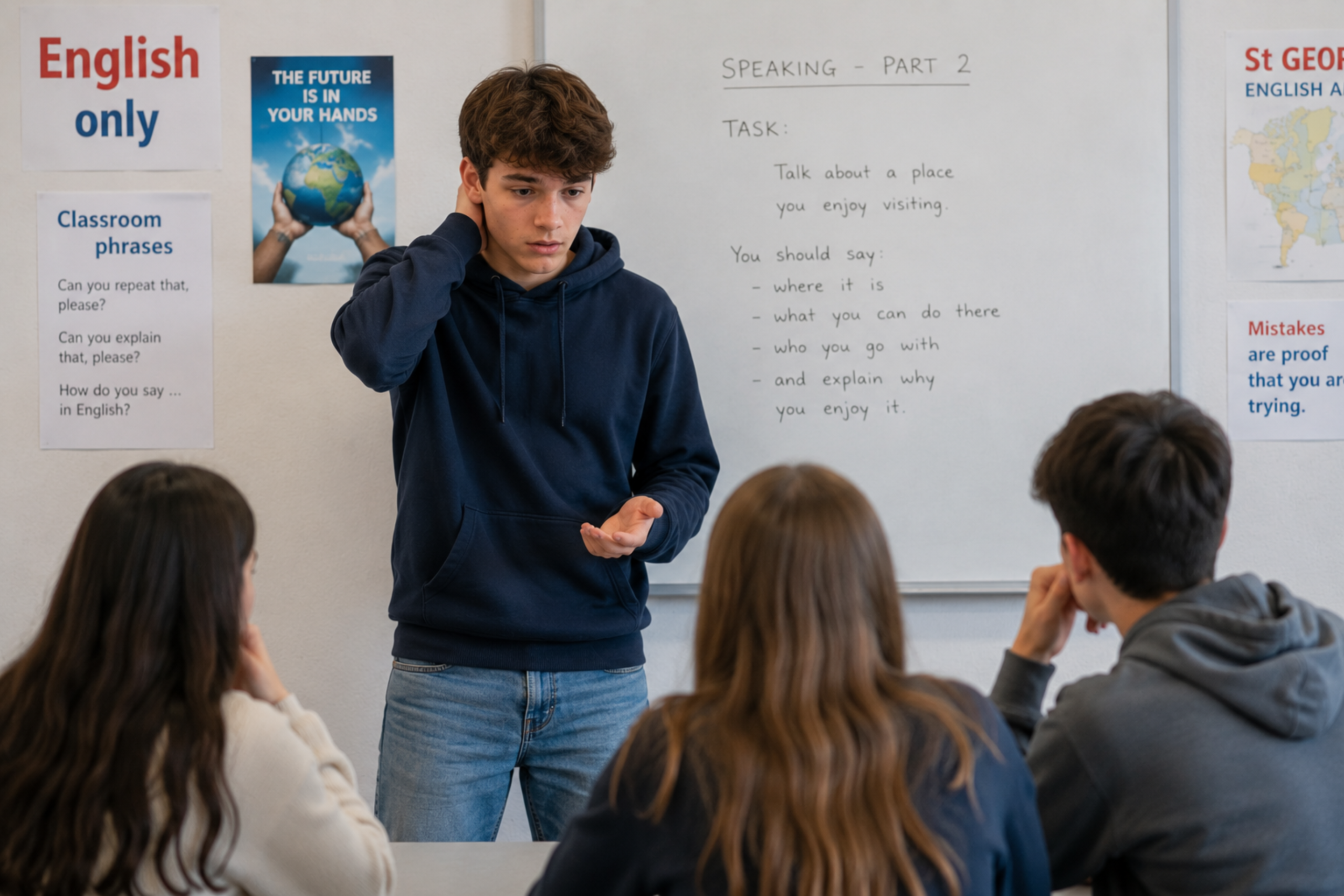 bLOQUEO AL HABLAR INGLÉS